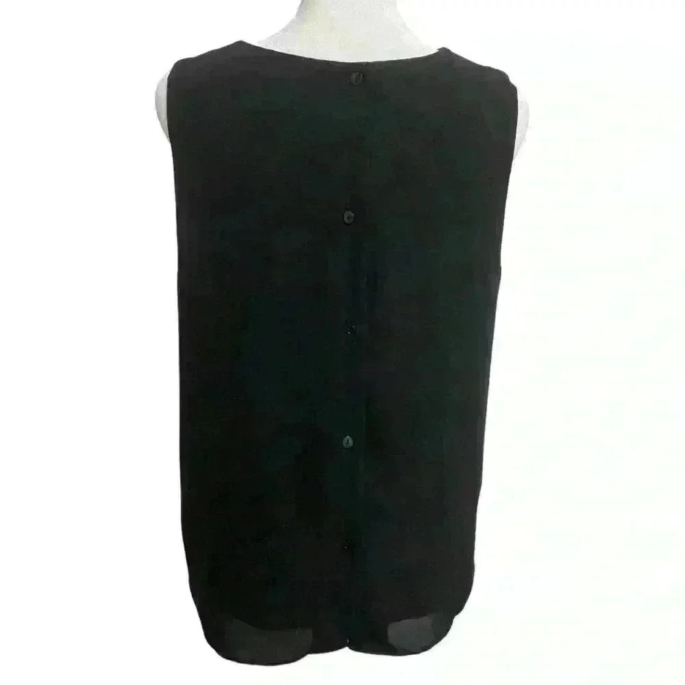 Banana Republic Cropped Ecovero Button Back Top - Picture 6 of 9
